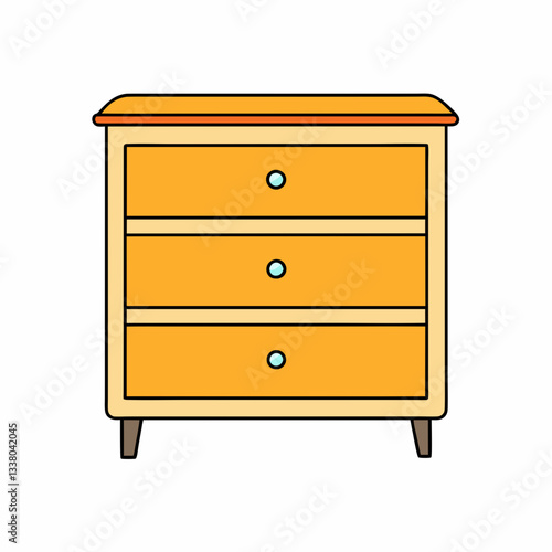 dresser isolated on white