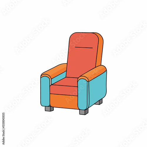 recliner isolated on white