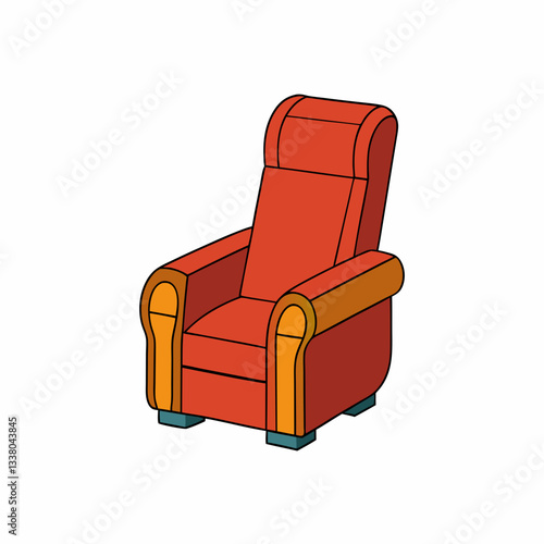 recliner isolated on white