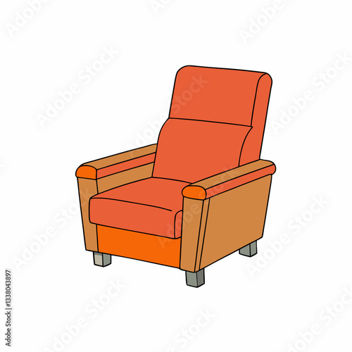 recliner isolated on white