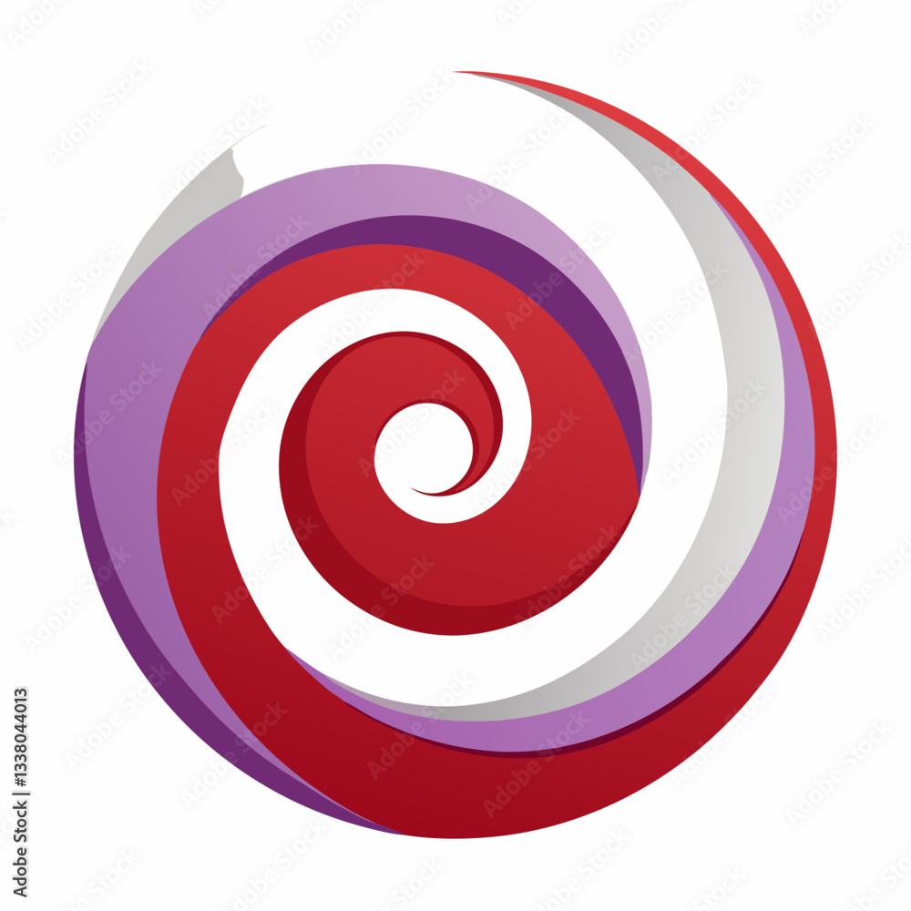 spiral shape with smooth transitions spiral shape with smooth transitions