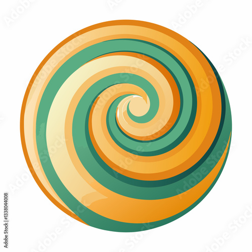 spiral shape with smooth transitions