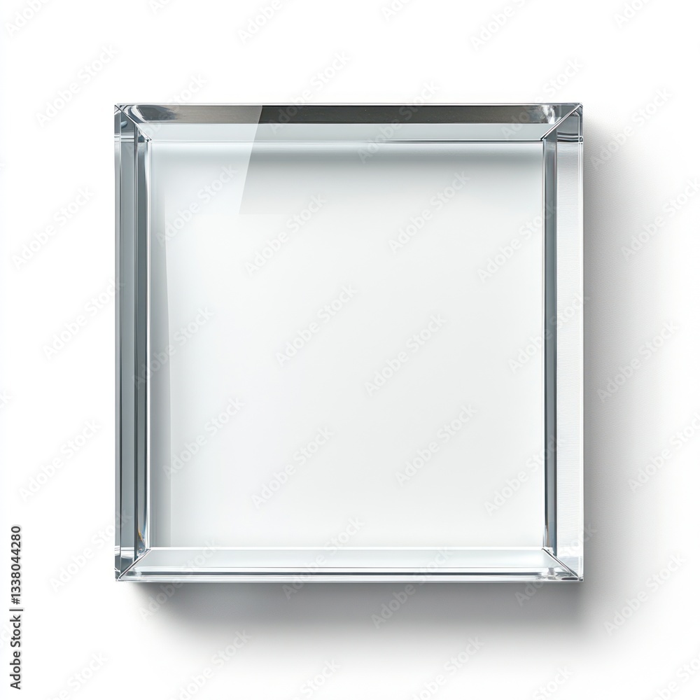 Transparent acrylic frame with clean minimalist look PNG Transparent acrylic frame with clean minimalist look PNG