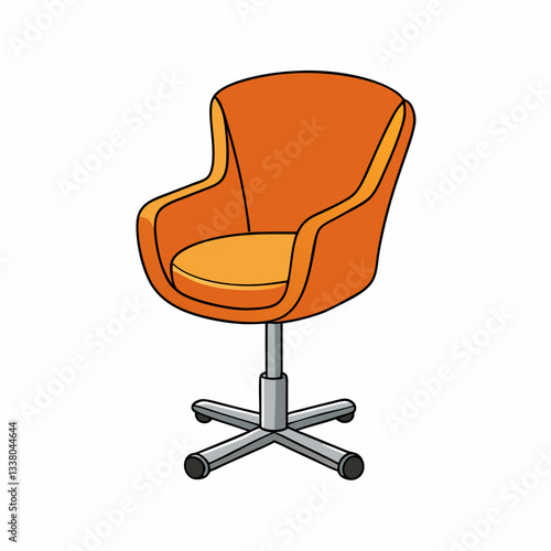 swivel chair isolated on white background