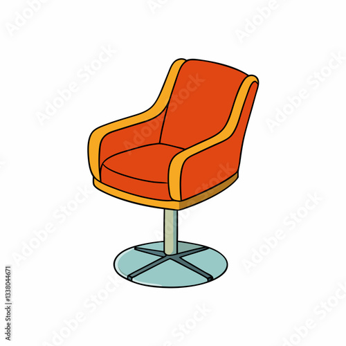 swivel chair isolated on white background