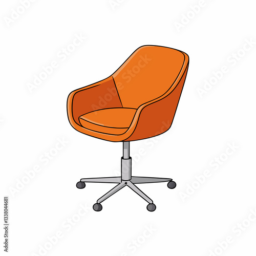 swivel chair isolated on white background