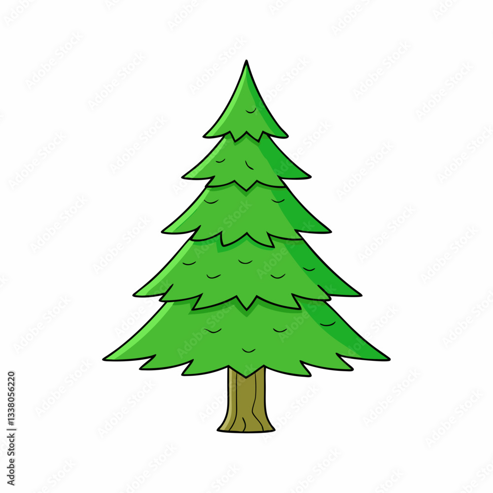 fir tree vector illustration fir tree vector illustration