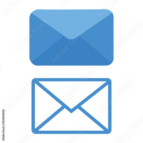 blue mail icon
