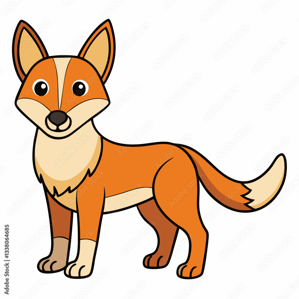 dingo cartoon vector dingo cartoon vector