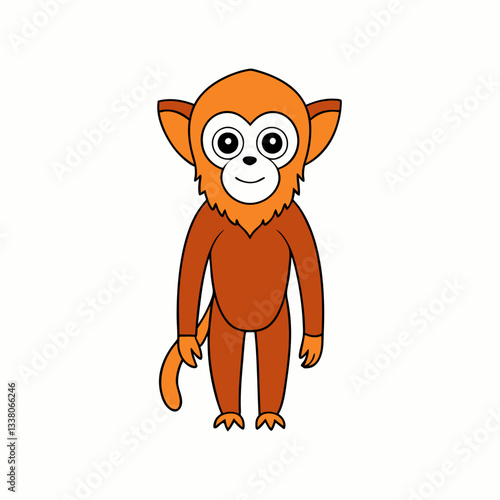 gibbon isolated on white