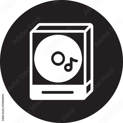 cd player glyph icon