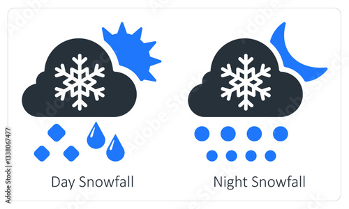 Day Snowfall Night Snowfall