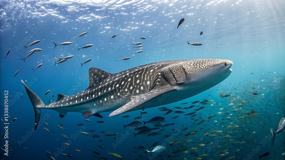 Naklejka premium great white shark