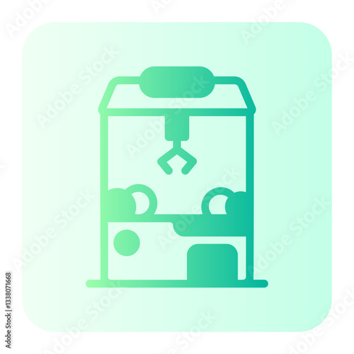 claw machine gradient icon