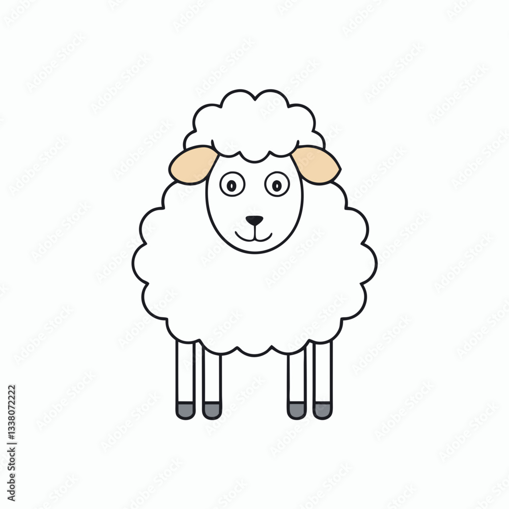 sheep cartoon vector illustration sheep cartoon vector illustration