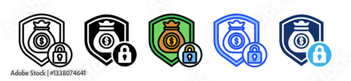 Protection Icon Set With Multiple Style Collection