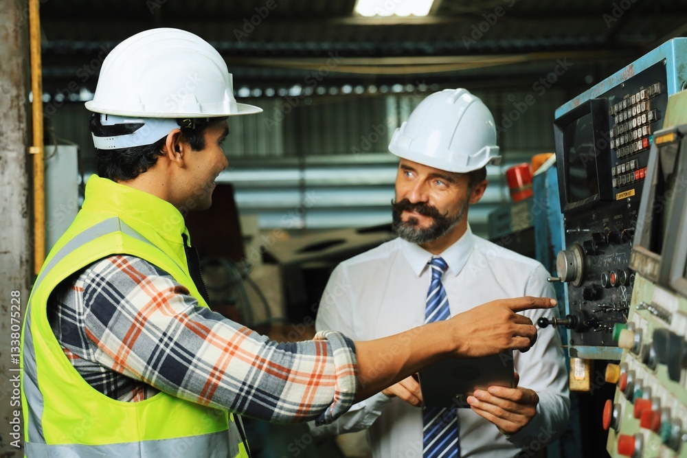 construction workers in warehouse construction workers in warehouse