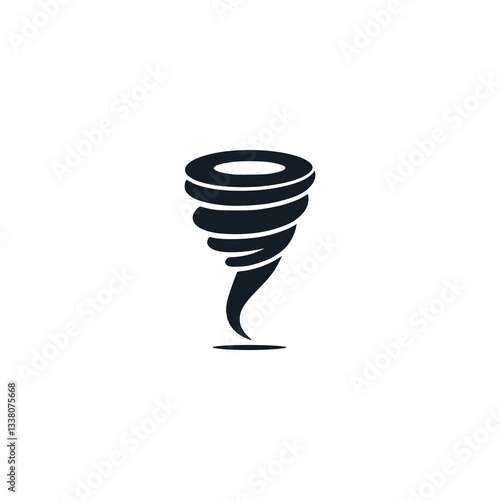 wind tornado disaster nature weather logo vector illustration template design