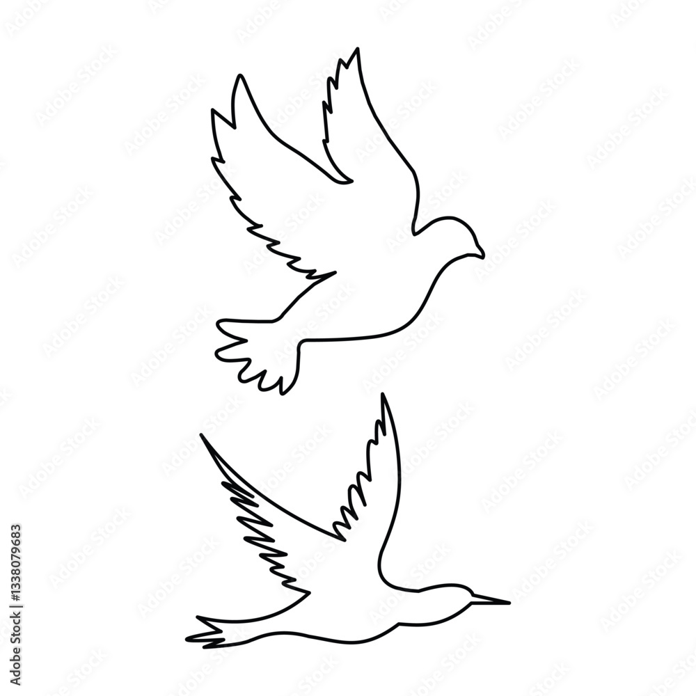 Naklejka premium bird of peace