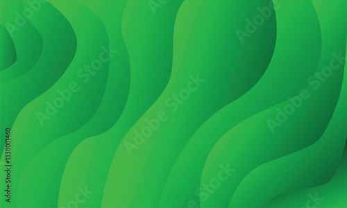 Abstract green and gray white, modern design stripes background with geometric round shape. Vector illustration