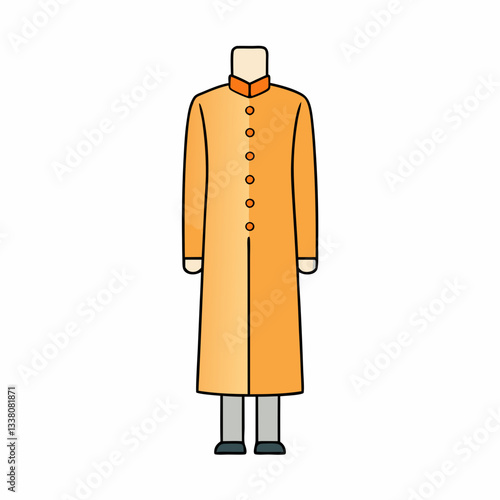 sherwani dress vector illustration