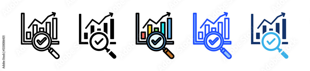 Analysis Icon Set With Multiple Style Collection Analysis Icon Set With Multiple Style Collection