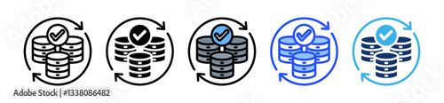 Backup Icon Set With Multiple Style Collection