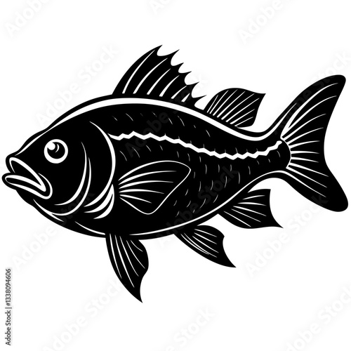 red drum fish silhouette
