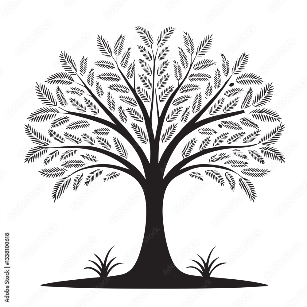 Fototapeta premium vector tree silhouette