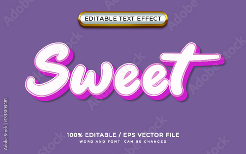 Sweet Cartoon Editable Text Effect