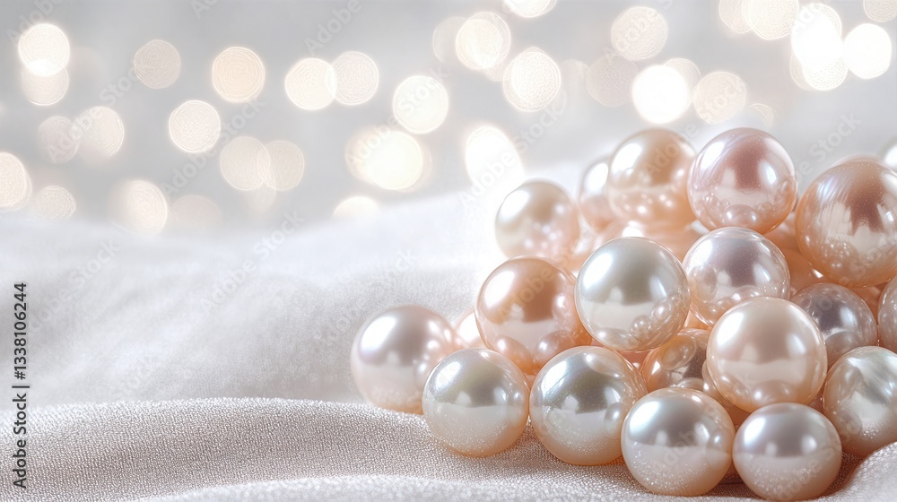 Opulence in a Cluster: A captivating composition of lustrous pearls, delicately arranged, reflecting soft light, evoking elegance and timeless beauty. Opulence in a Cluster: A captivating composition of lustrous pearls, delicately arranged, reflecting soft light, evoking elegance and timeless beauty.