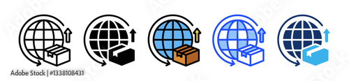 Export Icon Set With Multiple Style Collection