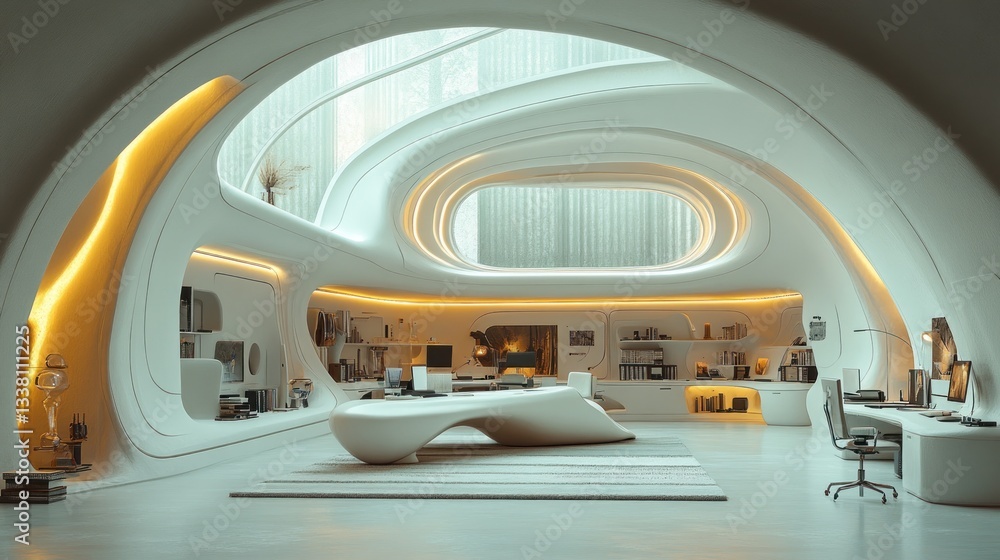 Futuristic Office Design: A Modern Architectural Masterpiece Futuristic Office Design: A Modern Architectural Masterpiece