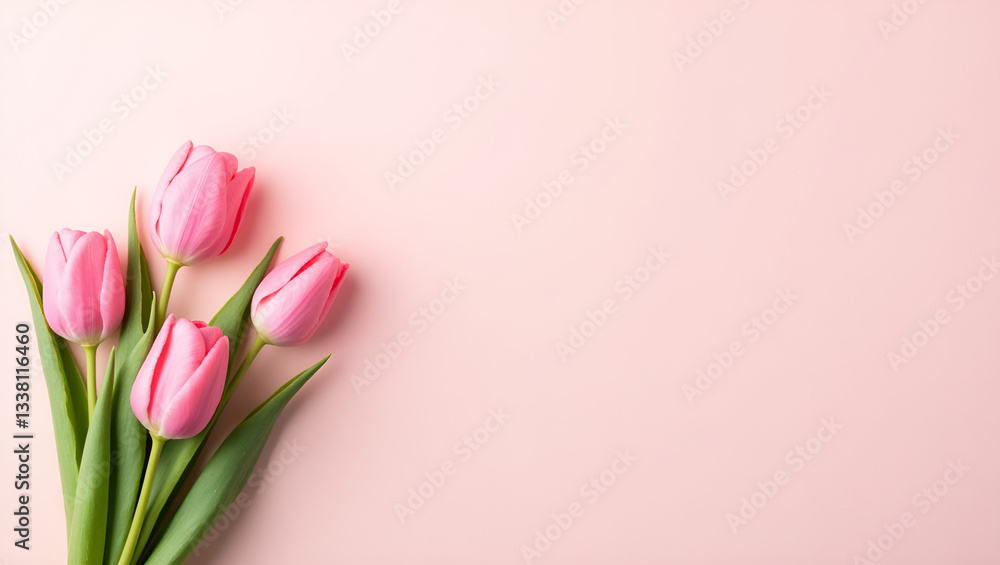 Elegant Pink Tulips – Soft Pastel Floral, Romantic Tulip Blooms, Minimalist Botanical Photography Elegant Pink Tulips – Soft Pastel Floral, Romantic Tulip Blooms, Minimalist Botanical Photography