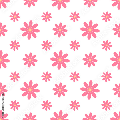 Flower vector pattern illustration floral background