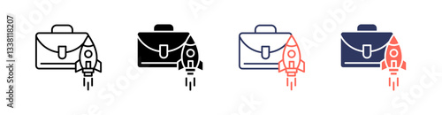 Prospect Multi Style Icon Set Vector 