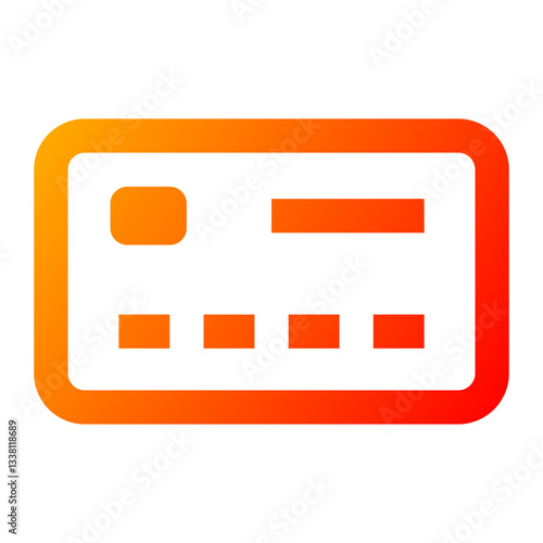 Credit Card Icon. Credit Card, Debit Card, Atm Card, Payment, Banking, Transaction, Purchase, Wallet. Vector Icon Illustration