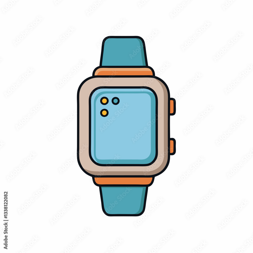 vector illustration of a smartwatch vector illustration of a smartwatch
