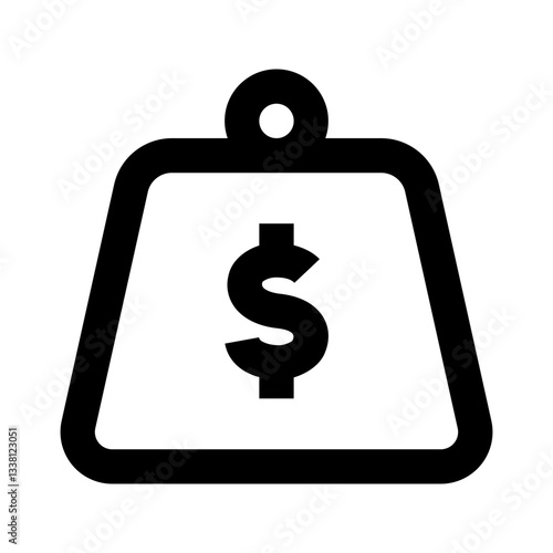 Debt Icon. Debt, Loan, Credit, Liability, Obligation, Borrowing, Interest, Installment. Vector Icon Illustration