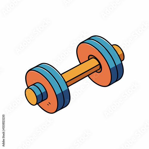 dumbbells isolated on white