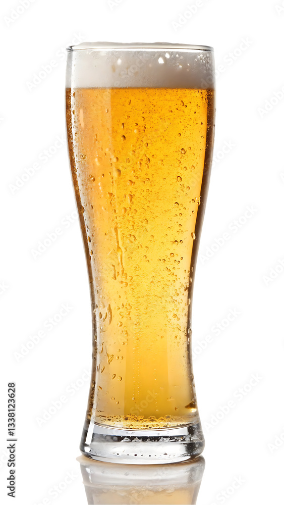 full beer glass on white
full beer glass on white