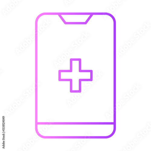 online medical gradient icon