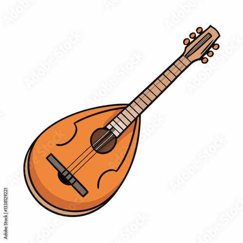 mandolin vector illustration