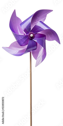 purple pinwheel on a stick toy

