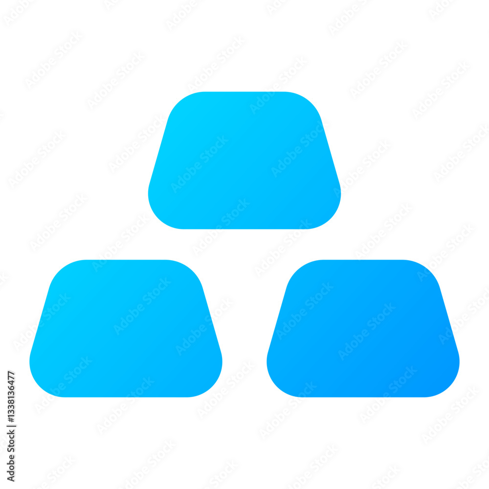 Gold Icon. Gold, Bullion, Wealth, Metal, Investment, Asset, Fortune, Reserve. Vector Icon Illustration Gold Icon. Gold, Bullion, Wealth, Metal, Investment, Asset, Fortune, Reserve. Vector Icon Illustration