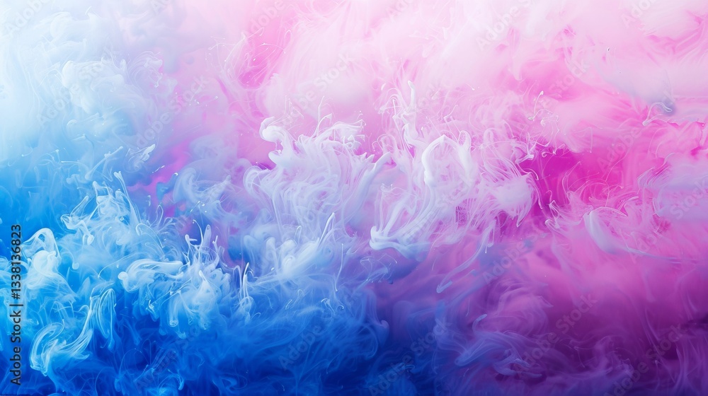 A colorful smokey background with blue and pink tones A colorful smokey background with blue and pink tones