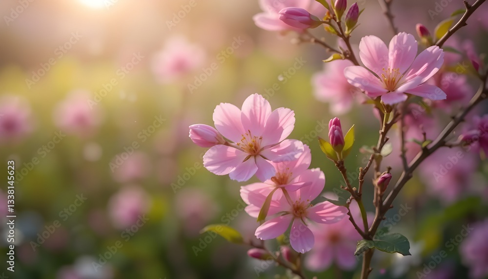 Petals of Joy: A Flourishing Spring Wonderland in Soft Pink Petals of Joy: A Flourishing Spring Wonderland in Soft Pink