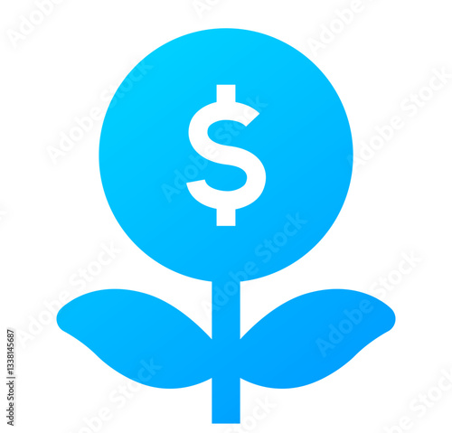 Investment Icon. Investment, Profit, Growth, Return, Capital, Assets, Stocks, Equity. Vector Icon Illustration