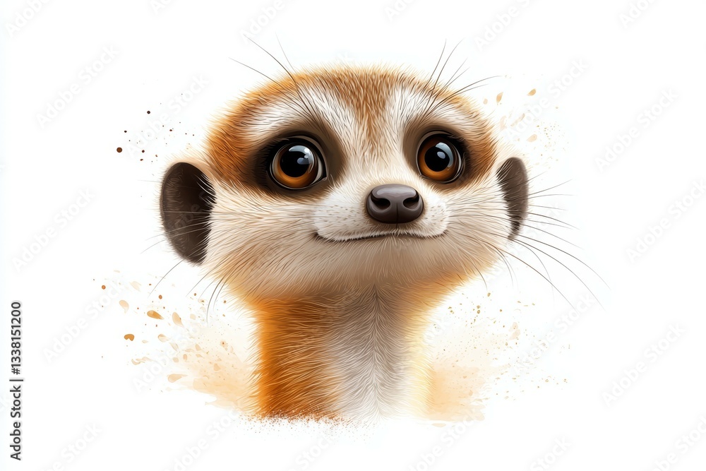Cute little animal with a big smile on its face Cute little animal with a big smile on its face