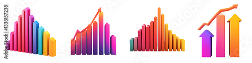 A collection of vibrant multicolored charts and graphs depicting various business metrics trends and statistical data for analyzing performance and informing strategic decision making Free Download A collection of vibrant multicolored charts and graphs depicting various business metrics trends and statistical data for analyzing performance and informing strategic decision making - GFXLoad